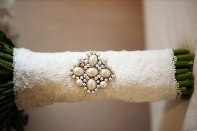 Lace Wrapped Bouquet