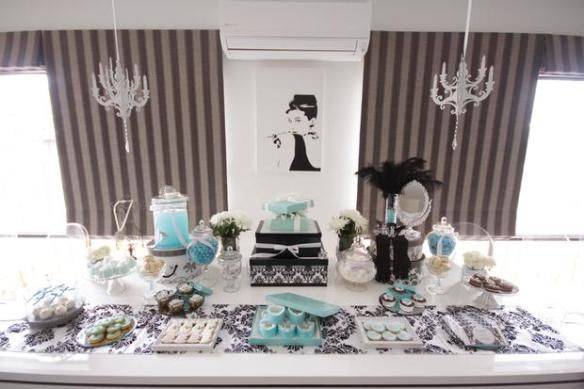Tiffany Blue, Audrey Hepburn Theme Bridal Shower