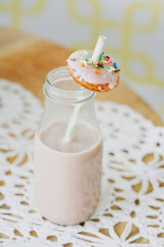 milk and donuts