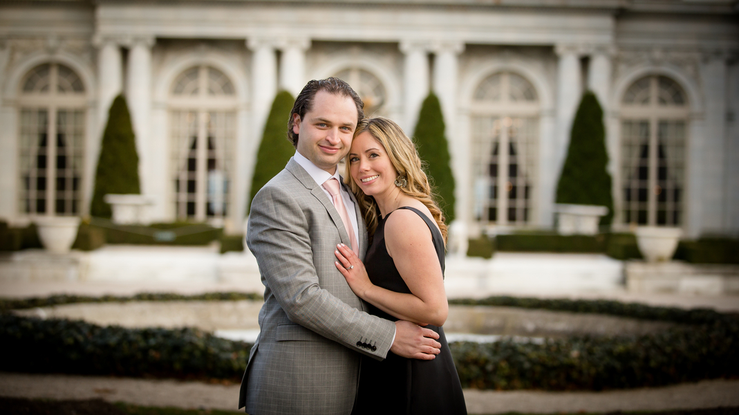 Immaculate Engagement at Newport Mansion