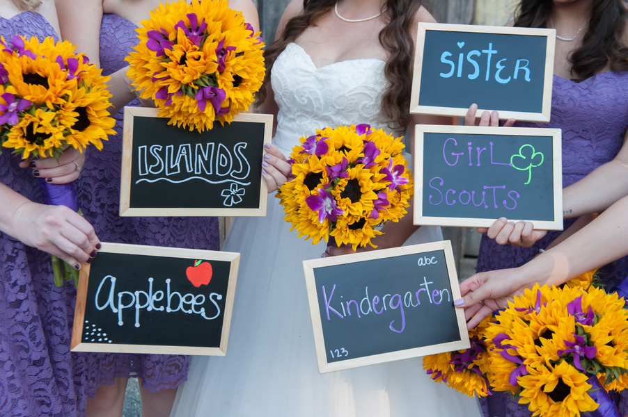 Rustic Purple Sunflower