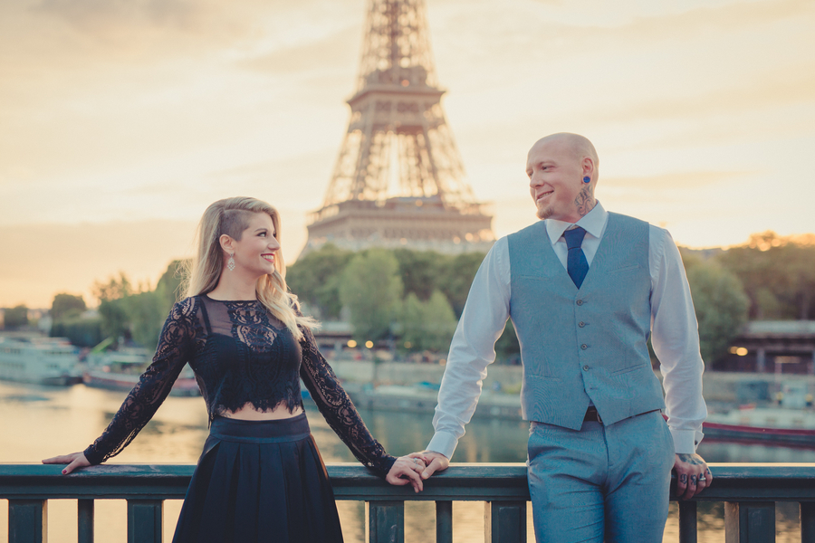 Alternative Couple Photo Session in Paris