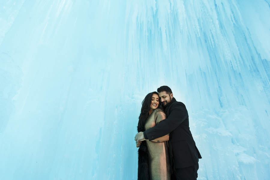 Winter Ice Castle Engagement