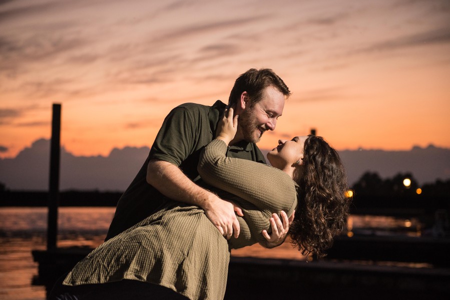 Downtown New Bern Engagement