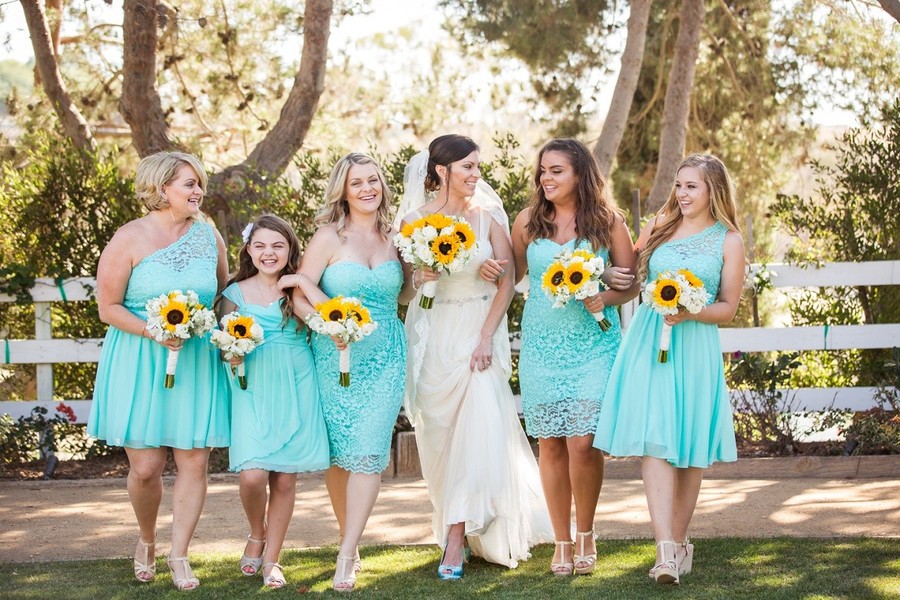 Rustic and Robins Egg Blue California Barn Wedding