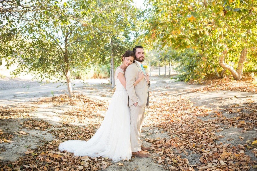 Rustic and Robins Egg Blue California Barn Wedding