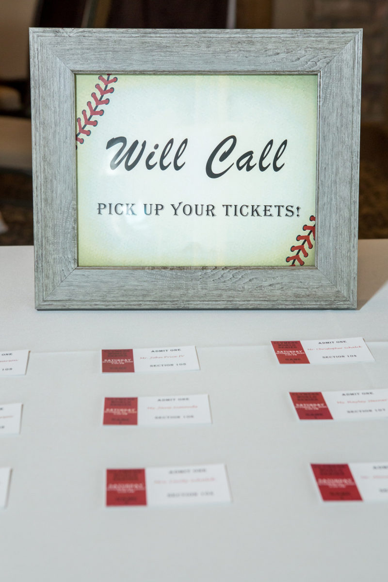 Baseball Themed Wedding