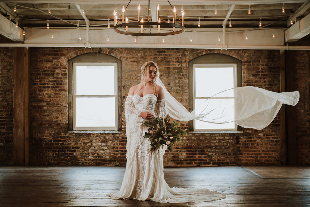 Bridal Portraits At The Downtown Warehouse