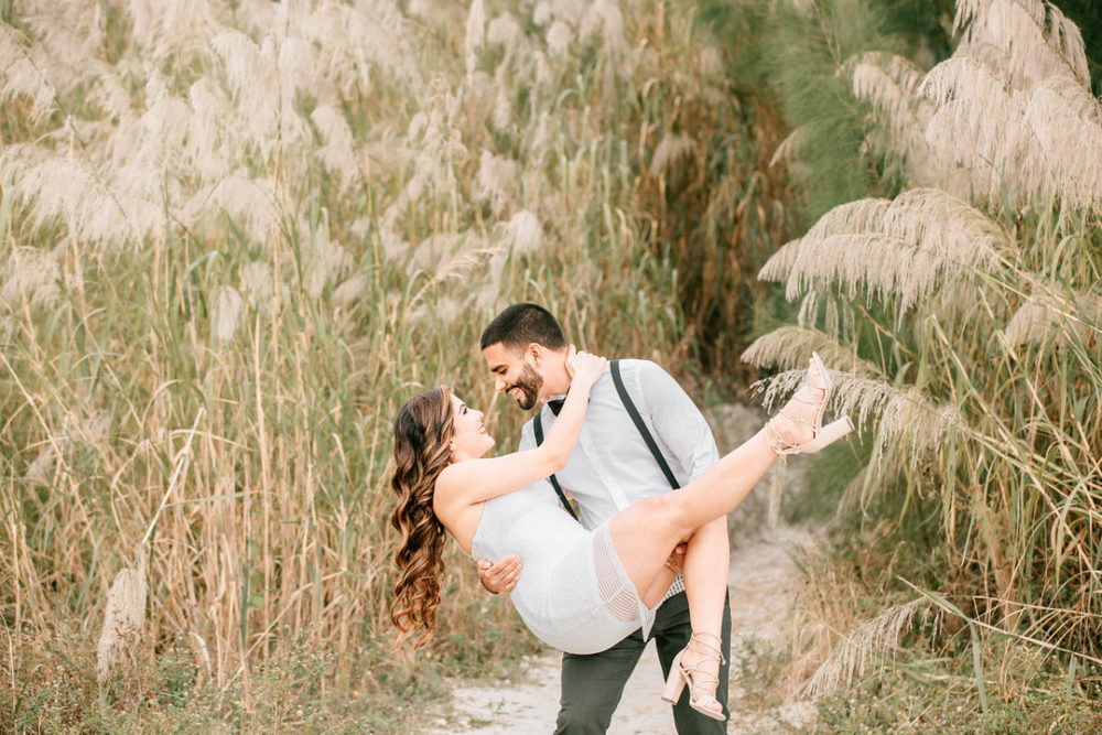 Pampas Grass Park Engagement Shoot