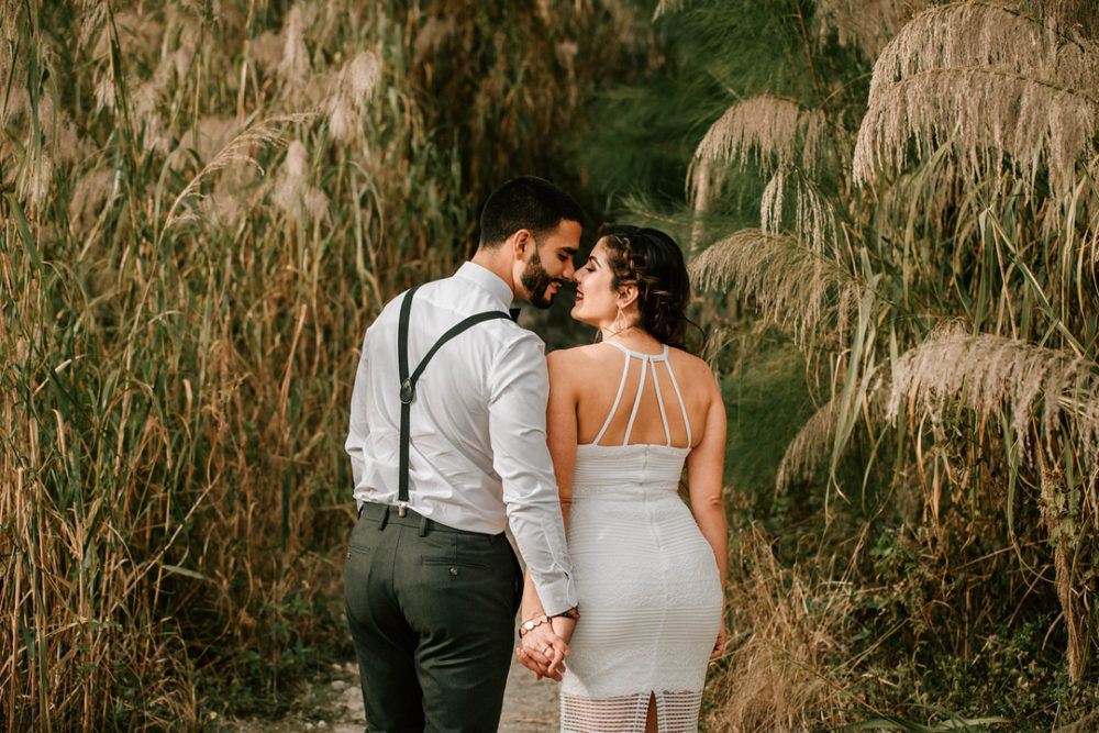 Pampas Grass Park Engagement Shoot