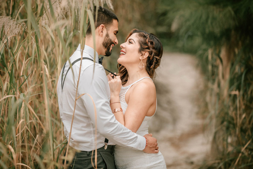 Pampas Grass Park Engagement Shoot