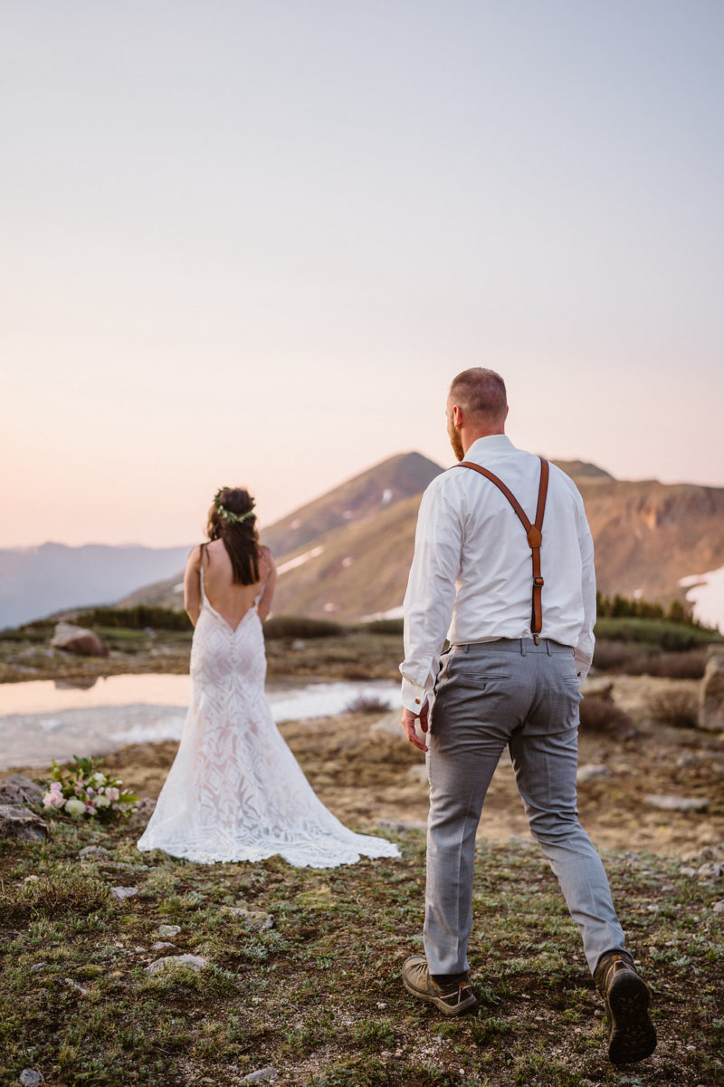 Sunrise Hiking and Picnic Elopement in Colorado