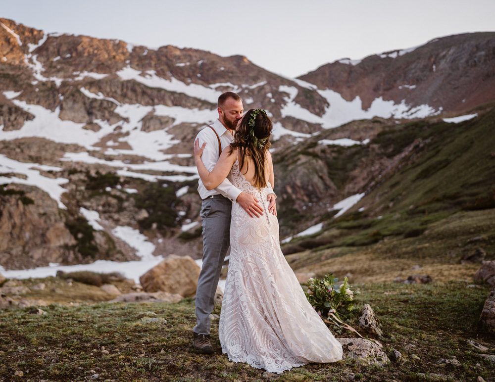 Sunrise Hiking and Picnic Elopement in Colorado