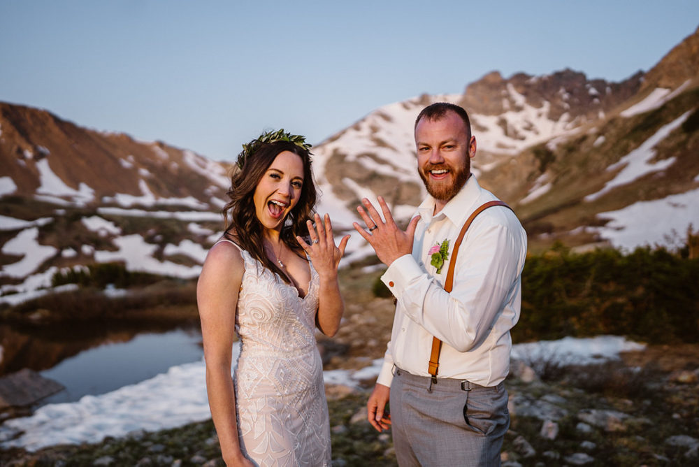 Sunrise Hiking and Picnic Elopement in Colorado