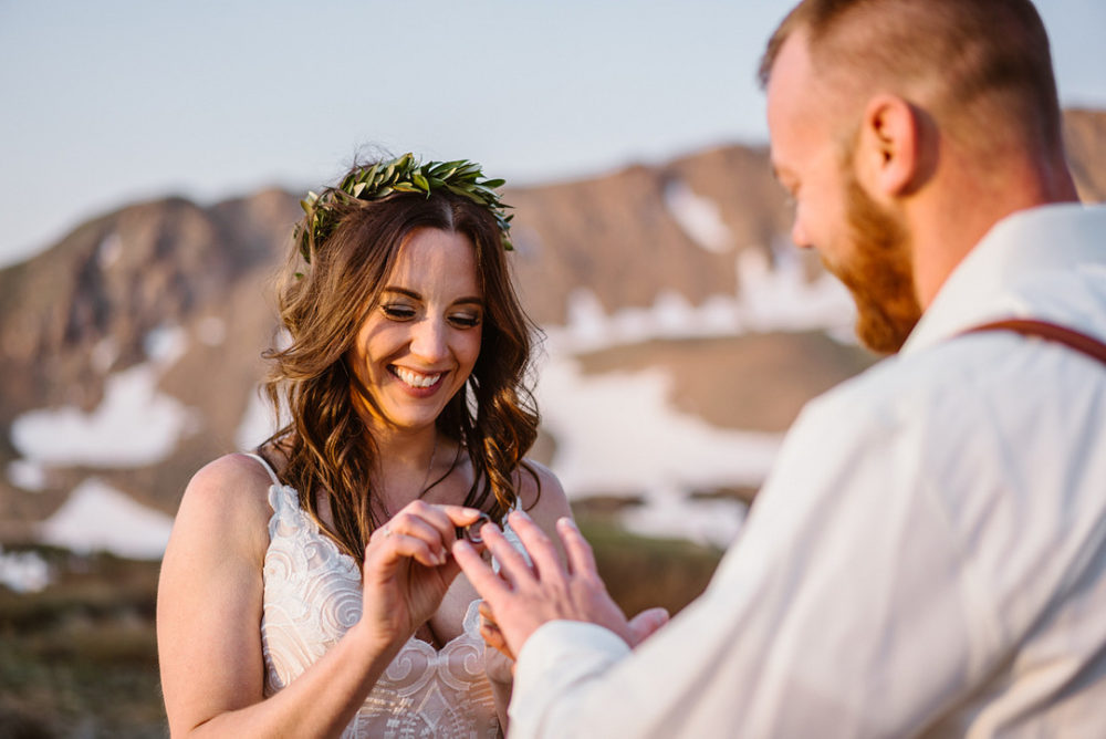 Sunrise Hiking and Picnic Elopement in Colorado