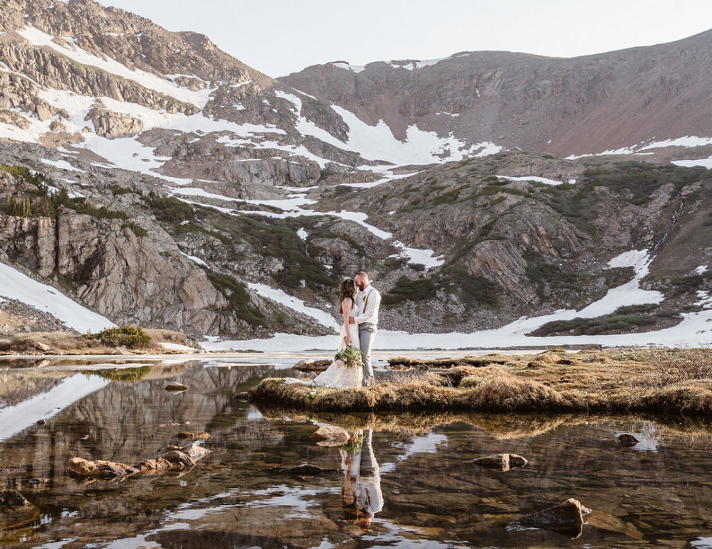 Sunrise Hiking and Picnic Elopement in Colorado