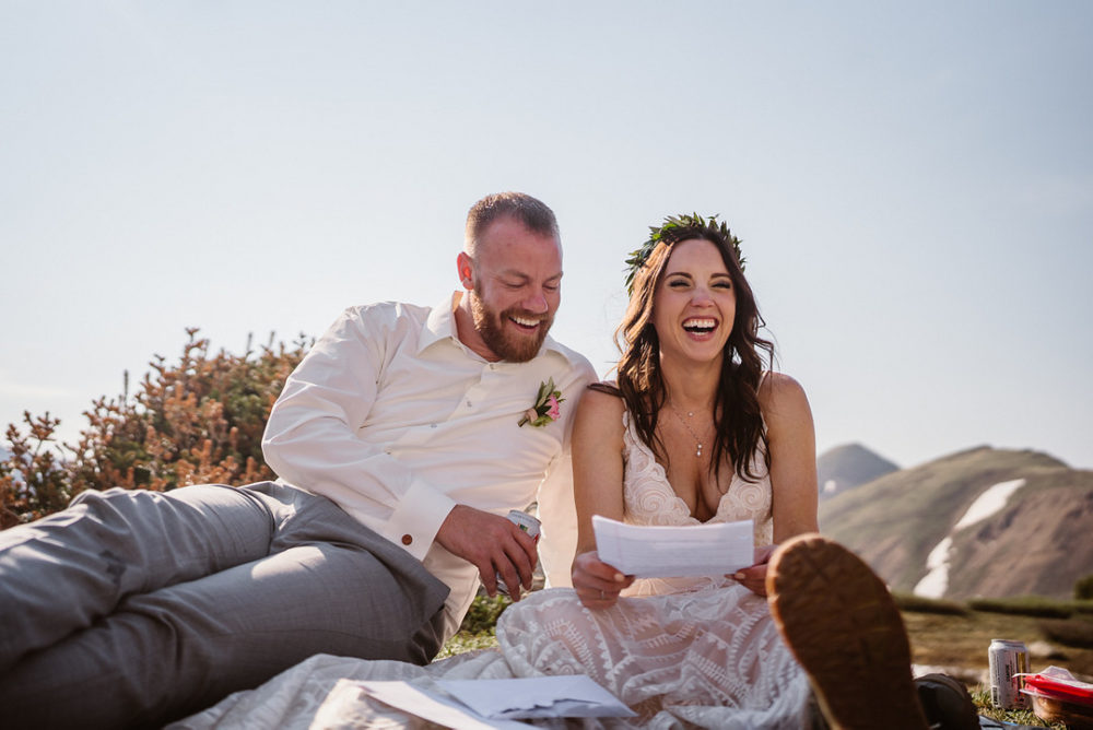 Sunrise Hiking and Picnic Elopement in Colorado