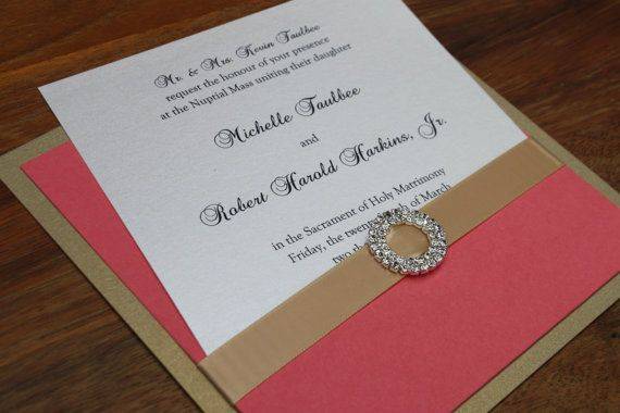2014 Hot Wedding Color Palette Trend: Coral and Gold Photo 2014 Hot Wedding Color Palette Trend: Coral and Gold