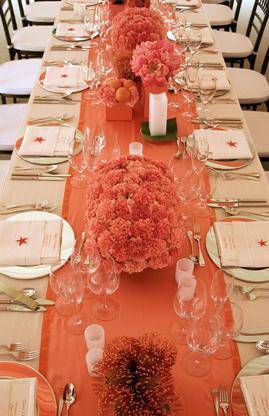 2014 Hot Wedding Color Palette Trend: Coral and Gold