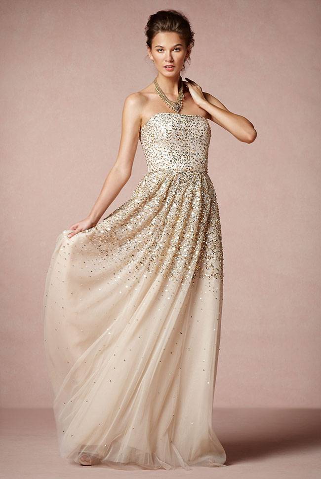 5 Beautiful Sparkling Wedding Dresses