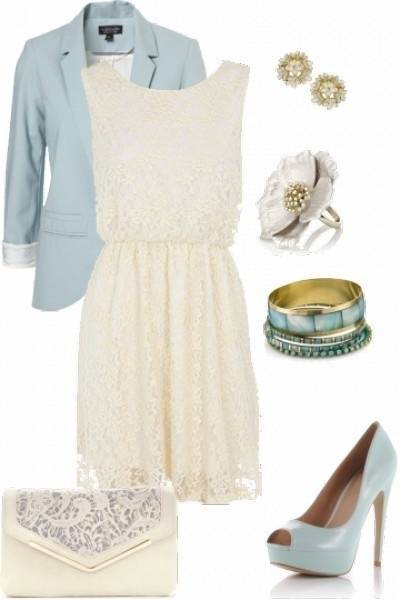 Formal Summer Dress with Accessories