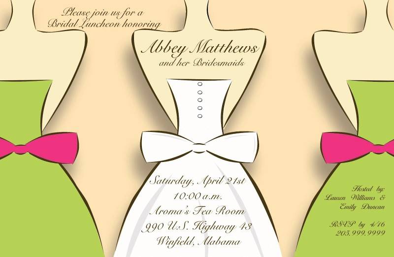5 Beautiful Bridal Brunch Invitations