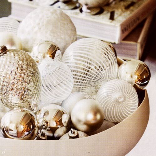 Adorable Fall or Winter Glam Wedding Centerpieces Christmas Ornament Centerpieces