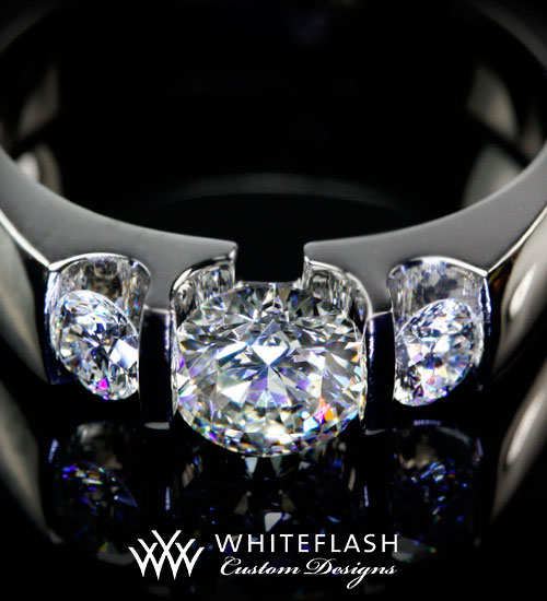 White Flash Custom Design Rings