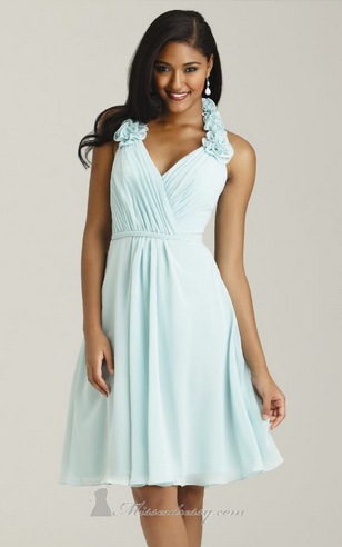 Haltered Chiffon Dress by Allure Bridesmaids