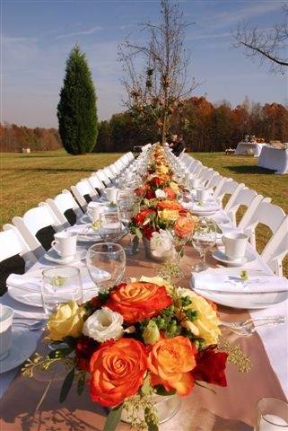 Orange Wedding Flowers