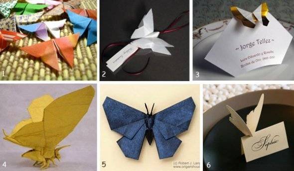 Examples of Beautiful Wedding Origami