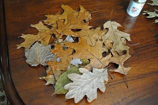 DIY Gilded Leaf Place Cards