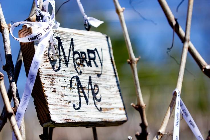 Marry Me Sign