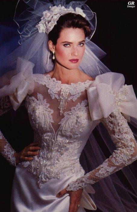 Over the Top 80's Style Wedding Gown