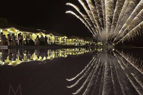 Outdoor Wedding Fireworks