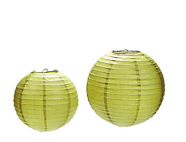 Green Paper Lanterns