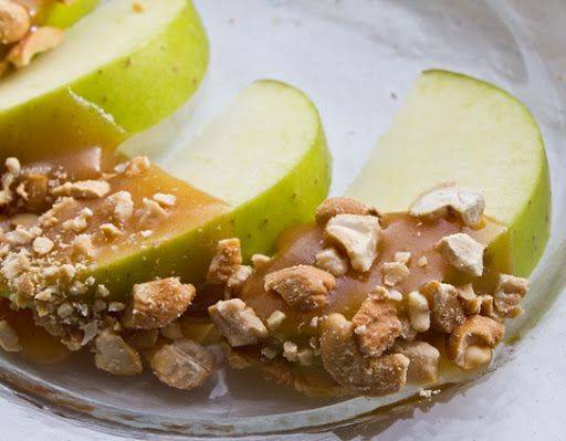 Caramel Apple Slices with Nuts