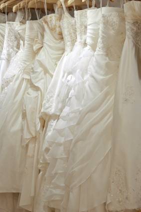 Hanging Wedding Dresses