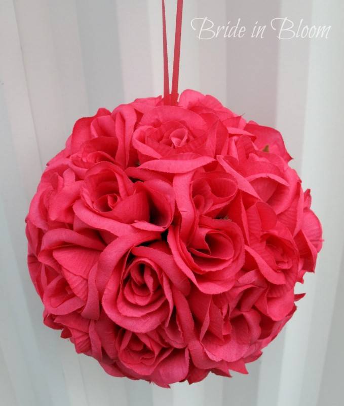 Super Easy Flower Balls DIY Wedding Project