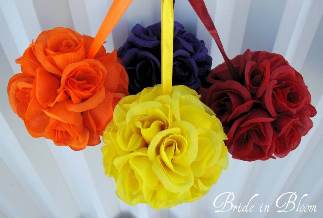 Super Easy Flower Balls DIY Wedding Project Wedding Fanatic