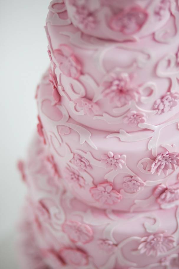Gorgeous Pink Wedding Cakes Photo Gorgeous Pink Wedding Cakes