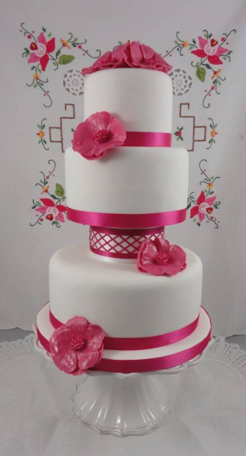 Gorgeous Pink Wedding Cakes Photo Gorgeous Pink Wedding Cakes