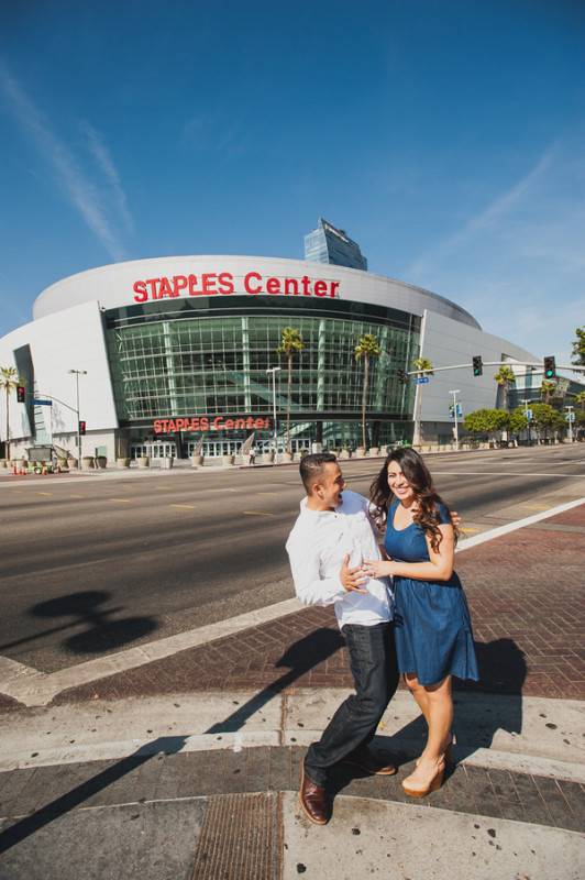 Staples Center Engagement Photography Session