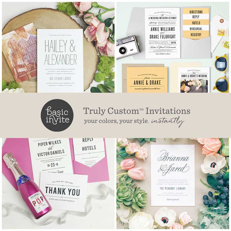 4 Elegant Ways To Customize Your Basic Invite Wedding Invitations