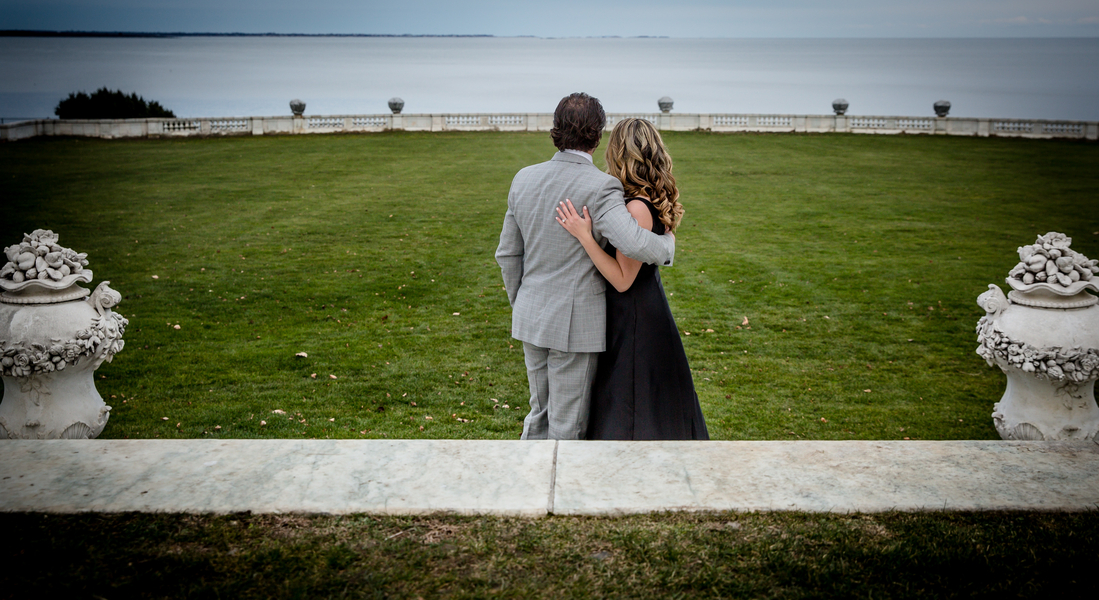 Immaculate Engagement at Newport Mansion