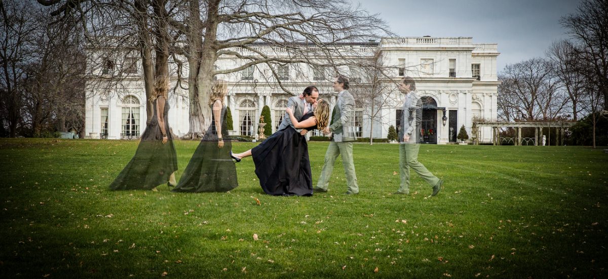 Immaculate Engagement at Newport Mansion