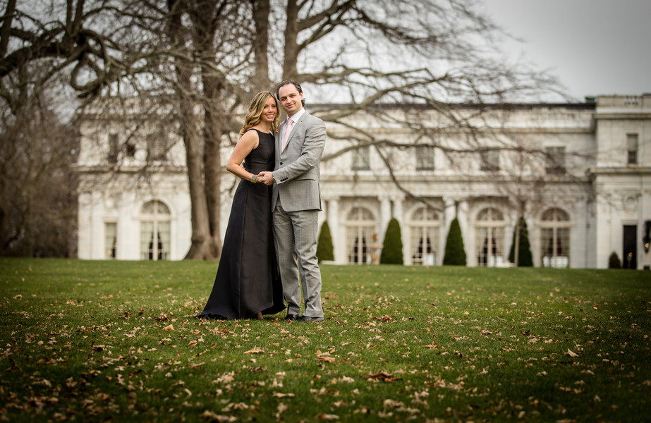 Immaculate Engagement at Newport Mansion