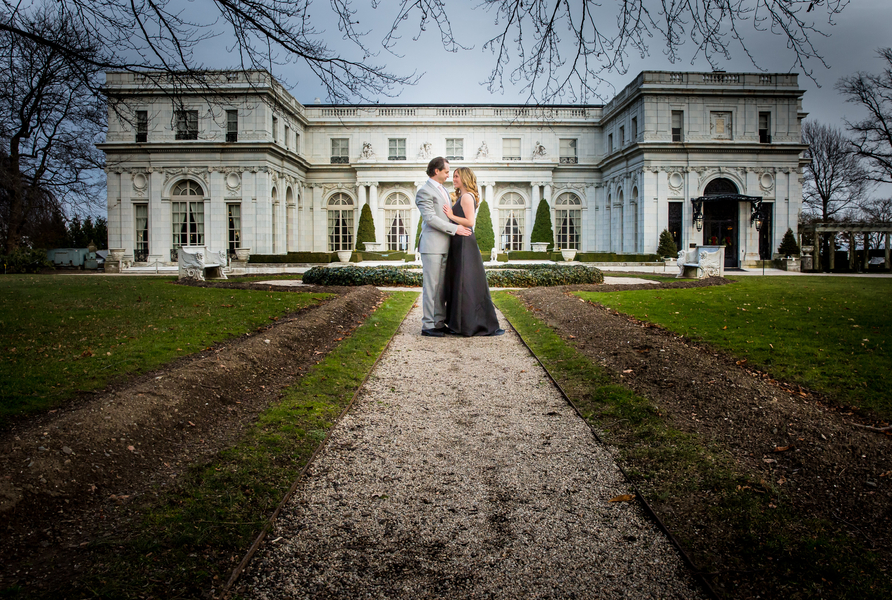 Immaculate Engagement at Newport Mansion