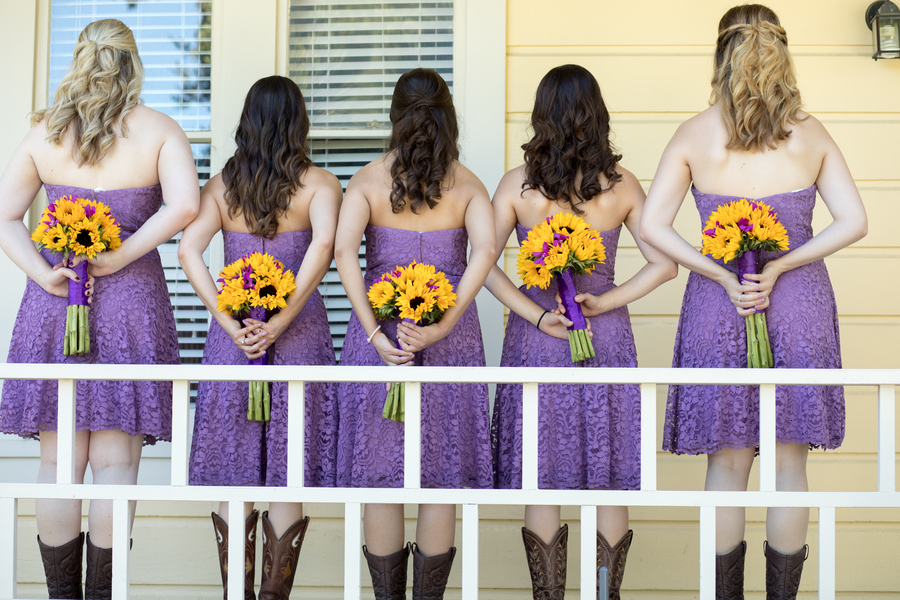 Rustic Purple Sunflower