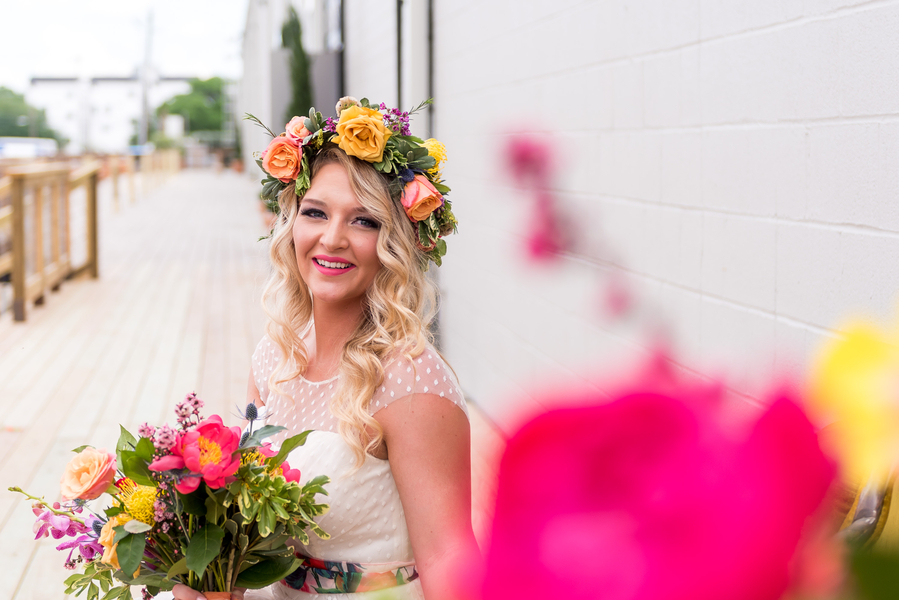 Sweet Peach and Wild Violet Styled Bridal